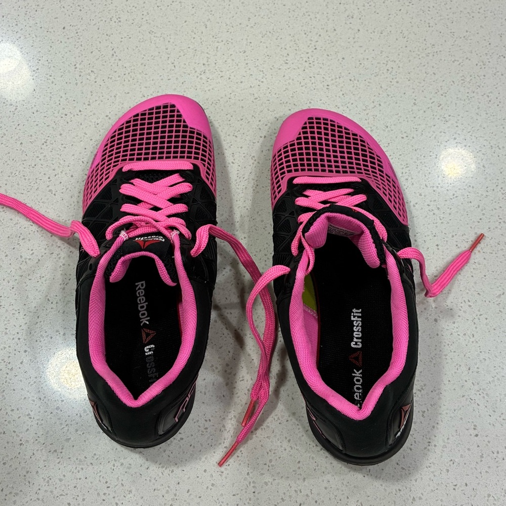 •	Reebok CrossFit Nano Pink & Black Training Shoes Women’s 10 EU 41 LNWT - Picture 6 of 7